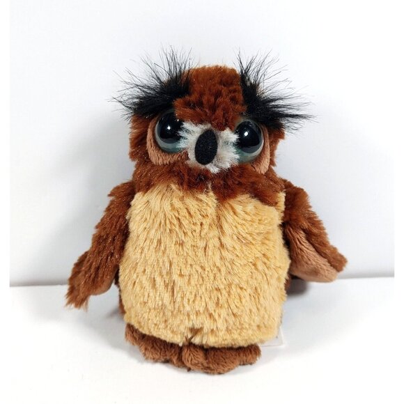 Wild Republic Owl Great Horned Owl Googly Glow Eyed Animal 5" - Picture 1 of 4